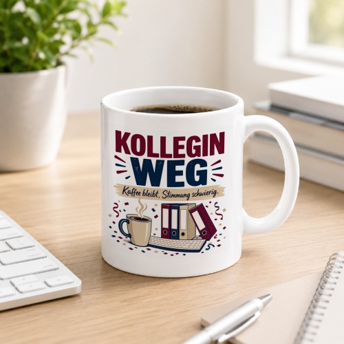 Tasse »Kollegn weg«