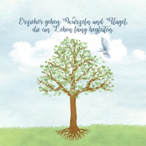 Tasse "Erzieher geben Wurzeln"