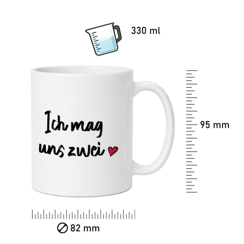 Tasse »Ich mag uns zwei«