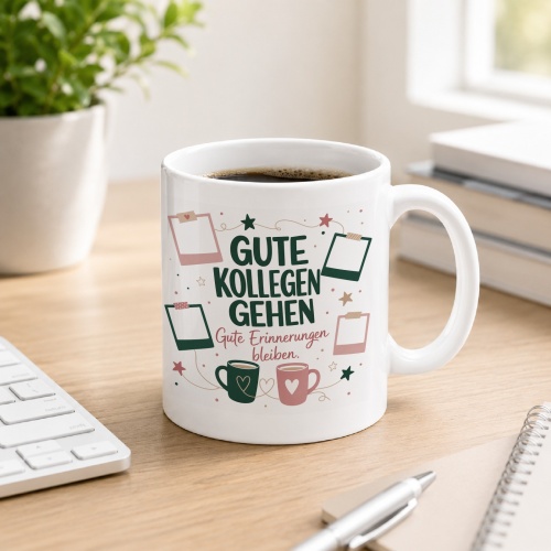 Tasse »Gute Kollegen gehen. Gute Erinnerungen...