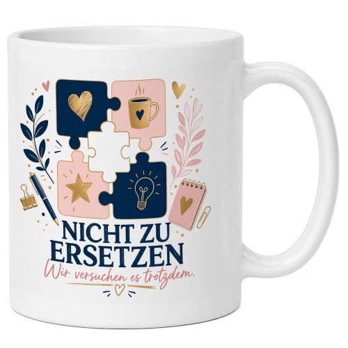 Tasse »Nicht zu ersetzen – Wir versuchen es...