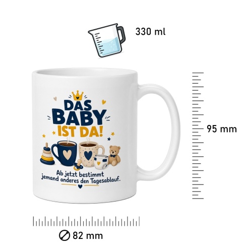 Tasse »Das Baby ist da!«