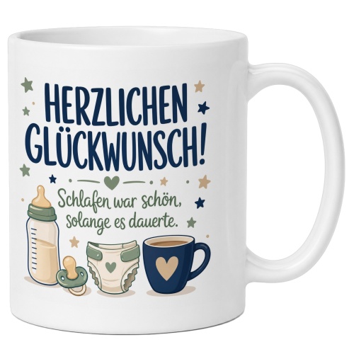 Tasse »Herzlichen Glückwunsch!«