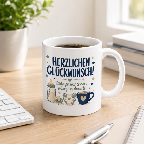 Tasse »Herzlichen Glückwunsch!«