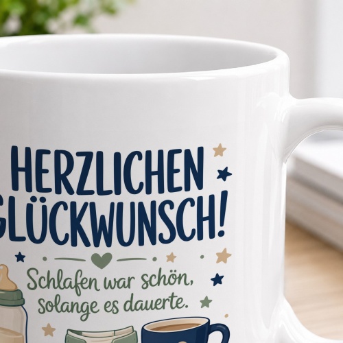 Tasse »Herzlichen Glückwunsch!«
