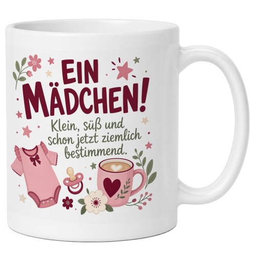 Tasse »Ein Mädchen!«