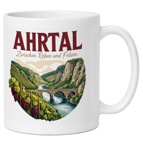 Tasse »Ahrtal Zwischen Reben und Felsen.«