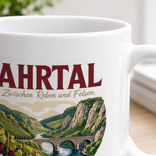 Tasse »Ahrtal Zwischen Reben und Felsen.«