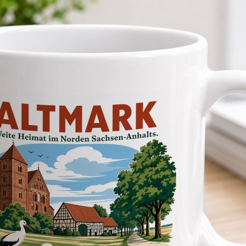 Tasse »Altmark Weite Heimat im Norden Sachsen-Anhalts.«
