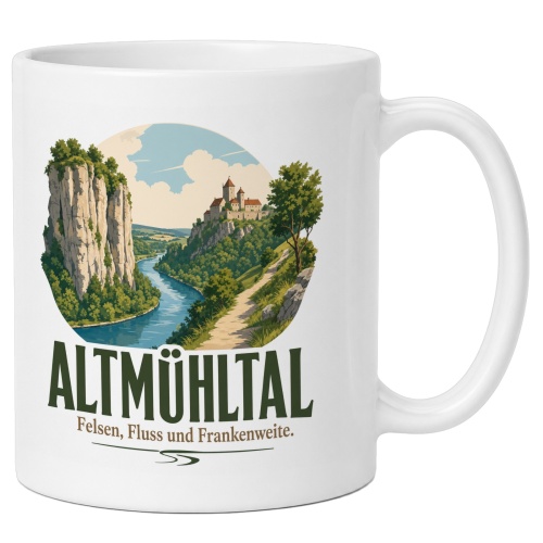 Tasse »Altmühltal Felsen, Fluss und...