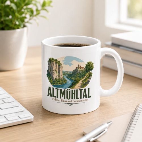 Tasse »Altmühltal Felsen, Fluss und...