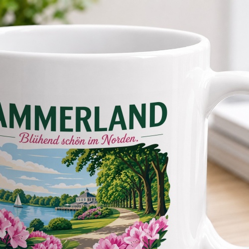 Tasse »Ammerland – Blühend schön im Norden.«