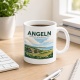Tasse »Angeln Landschaft mit nordischem Herz.«