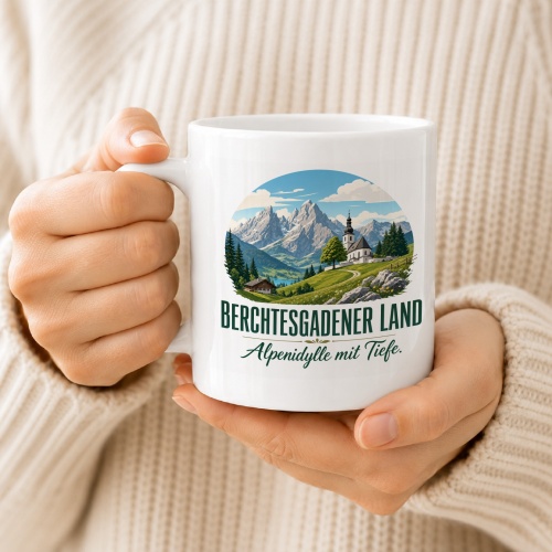 Tasse »Berchtesgadener Land Alpenidylle mit Tiefe.«