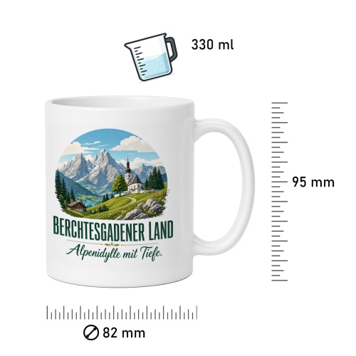 Tasse »Berchtesgadener Land Alpenidylle mit Tiefe.«