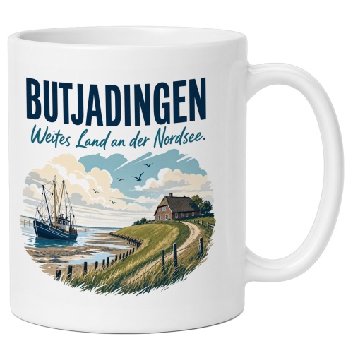 Tasse »Butjadingen Weites Land an der Nordsee.«