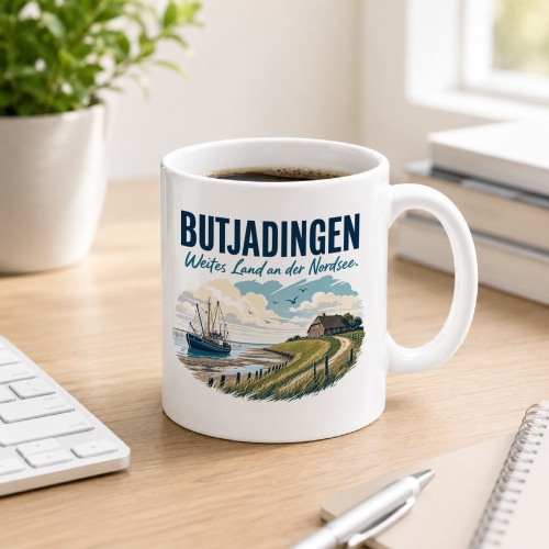 Tasse »Butjadingen Weites Land an der Nordsee.«
