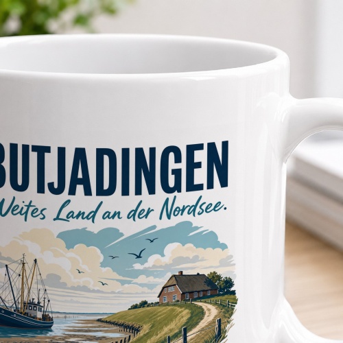 Tasse »Butjadingen Weites Land an der Nordsee.«