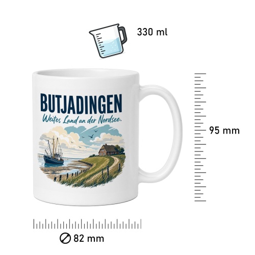 Tasse »Butjadingen Weites Land an der Nordsee.«
