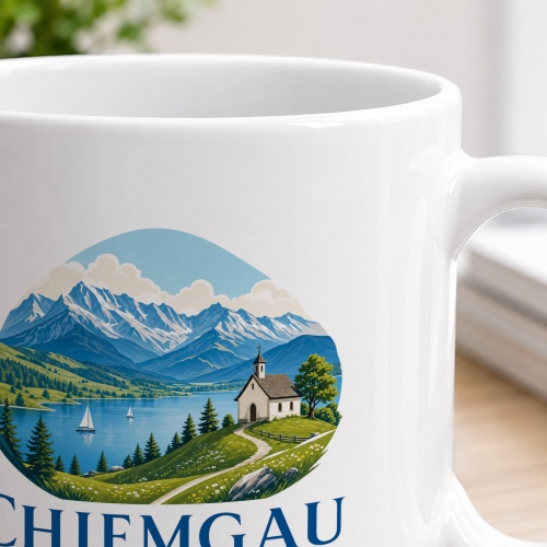 Tasse »Chiemgau Seenland vor den Alpen.«