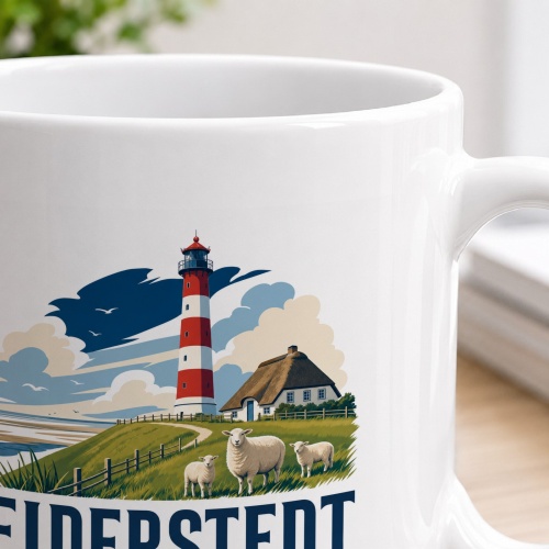 Tasse »Eiderstedt Deichblick und Nordseeseele...«