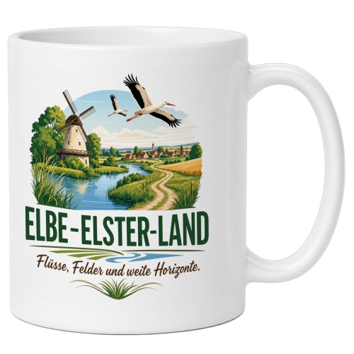 Tasse »Elbe-Elster-Land Flüsse, Felder und...
