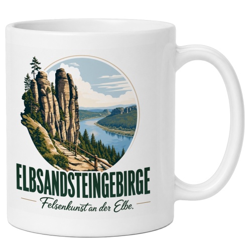 Tasse »Elbsandsteingebirge Felsenkunst an der...