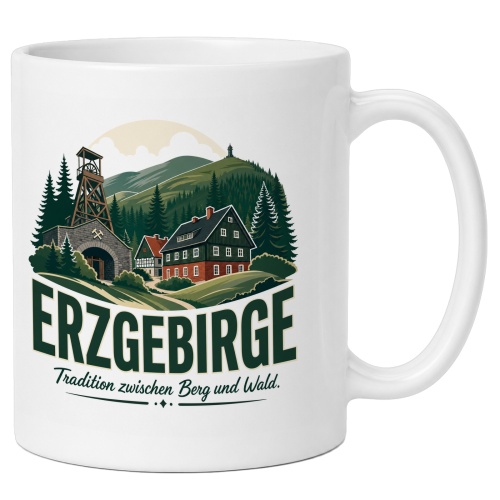 Tasse »Erzgebirge Tradition zwischen Berg und...