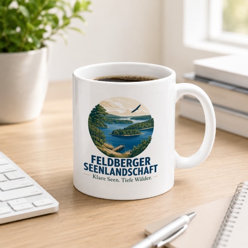 Tasse »Feldberger Seenlandschaft Klare Seen. Tiefe Wälder.«