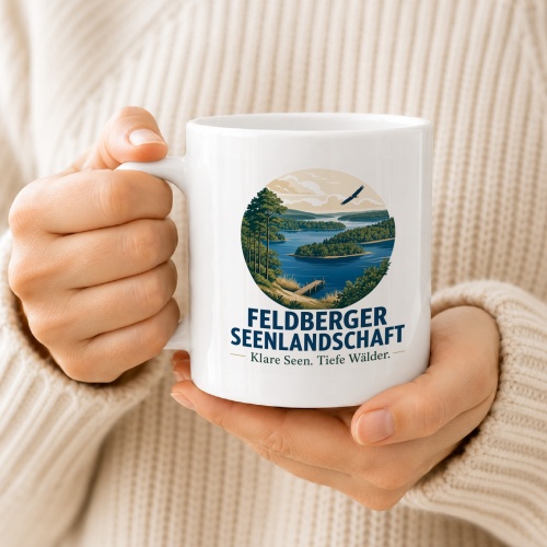 Tasse »Feldberger Seenlandschaft Klare Seen. Tiefe Wälder.«