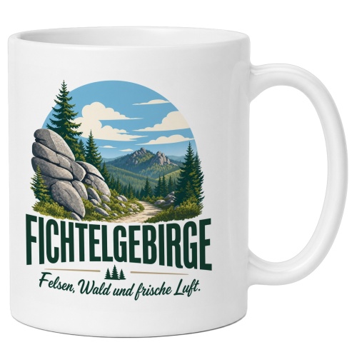 Tasse »Fichtelgebirge – Felsen, Wald und...