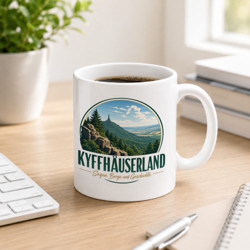 Tasse »Kyffhäuserland Sagen, Berge und Geschichte.«