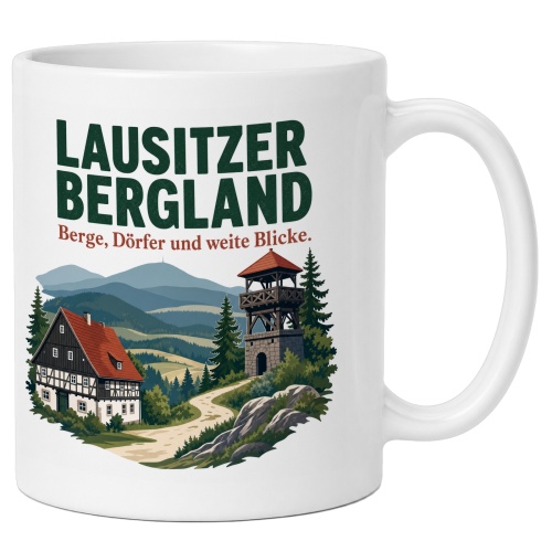 Tasse »Lausitzer Bergland – Berge,...