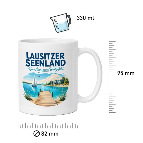 Tasse »Lausitzer Seenland Neue Seen, neues Weitgefühl.«