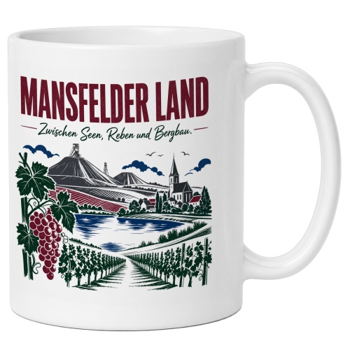 Tasse »Mansfelder Land – Zwischen Seen, Reben...