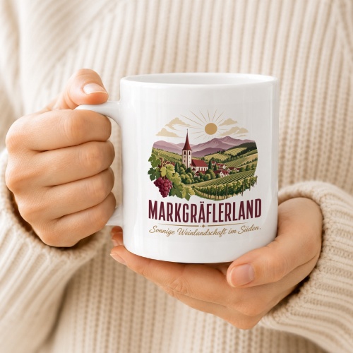 Tasse »Markgräflerland Sonnige Weinlandschaft im Süden.«