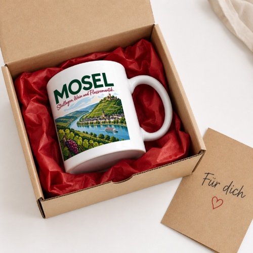Tasse »Mosel Steillagen, Wein und Flussromantik.«