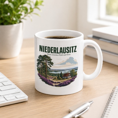 Tasse »Niederlausitz – Weite zwischen Wald und Seen.«