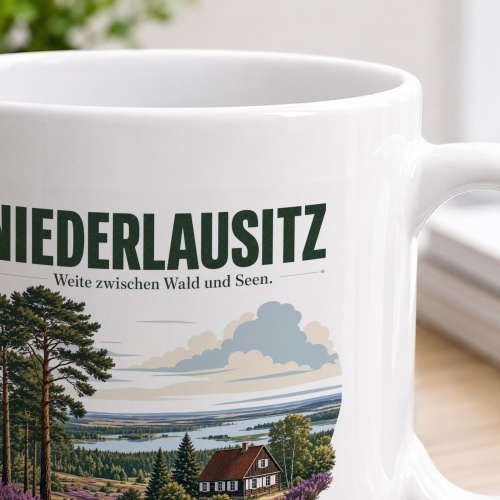 Tasse »Niederlausitz – Weite zwischen Wald und Seen.«