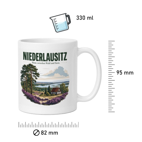Tasse »Niederlausitz – Weite zwischen Wald und Seen.«