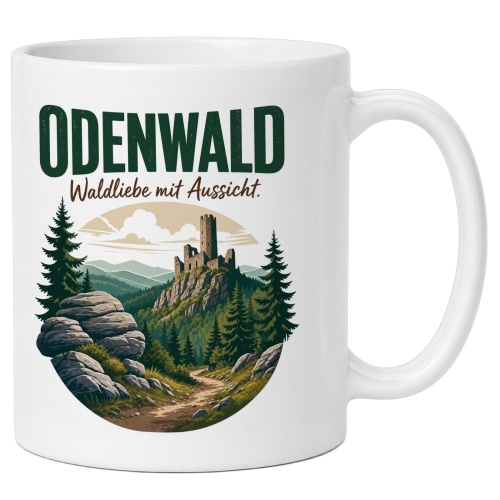 Tasse »Odenwald Waldliebe mit Aussicht«