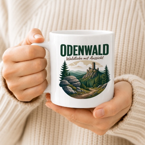 Tasse »Odenwald Waldliebe mit Aussicht«