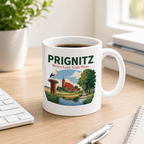 Tasse »Prignitz Weites Land. Stille Wege.«