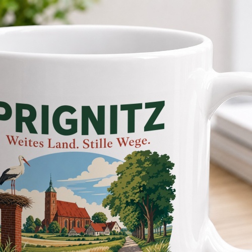 Tasse »Prignitz Weites Land. Stille Wege.«