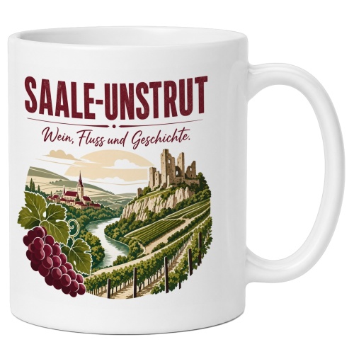 Tasse »Saale-Unstrut Wein, Fluss und...