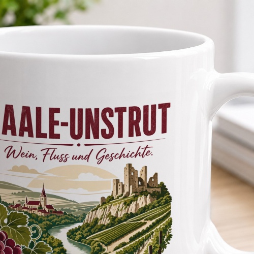 Tasse »Saale-Unstrut Wein, Fluss und Geschichte.«