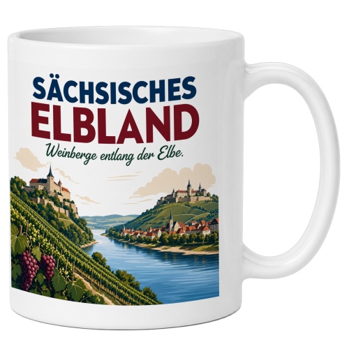 Tasse »Sächsisches Elbland – Weinberge...