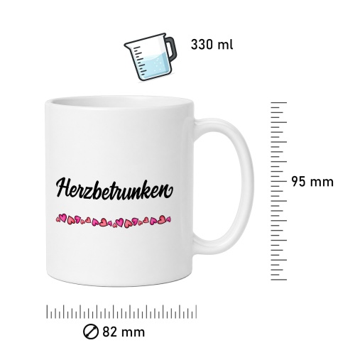 Tasse »Herzbetrunken«