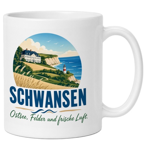 Tasse »Schwansen Ostsee, Felder und frische...