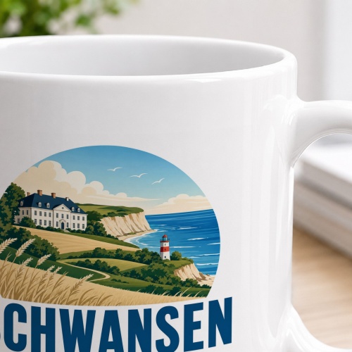 Tasse »Schwansen Ostsee, Felder und frische Luft.«